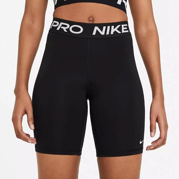 Nike Size XS Pro 365 Biker Shorts Tight 8 in Dri-Fit Stretchy High Waist Women's - Picture 1 of 8